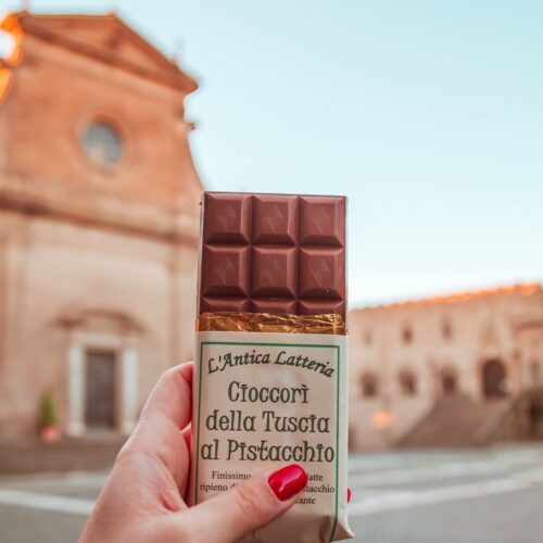 Cioccorì della tuscia al pistacchio 120g scartato