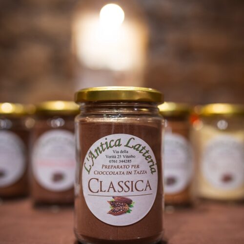 Cioccolato Viterbo Antica Latteria Barattolo di preparato per cioccolata calda classica 60%
